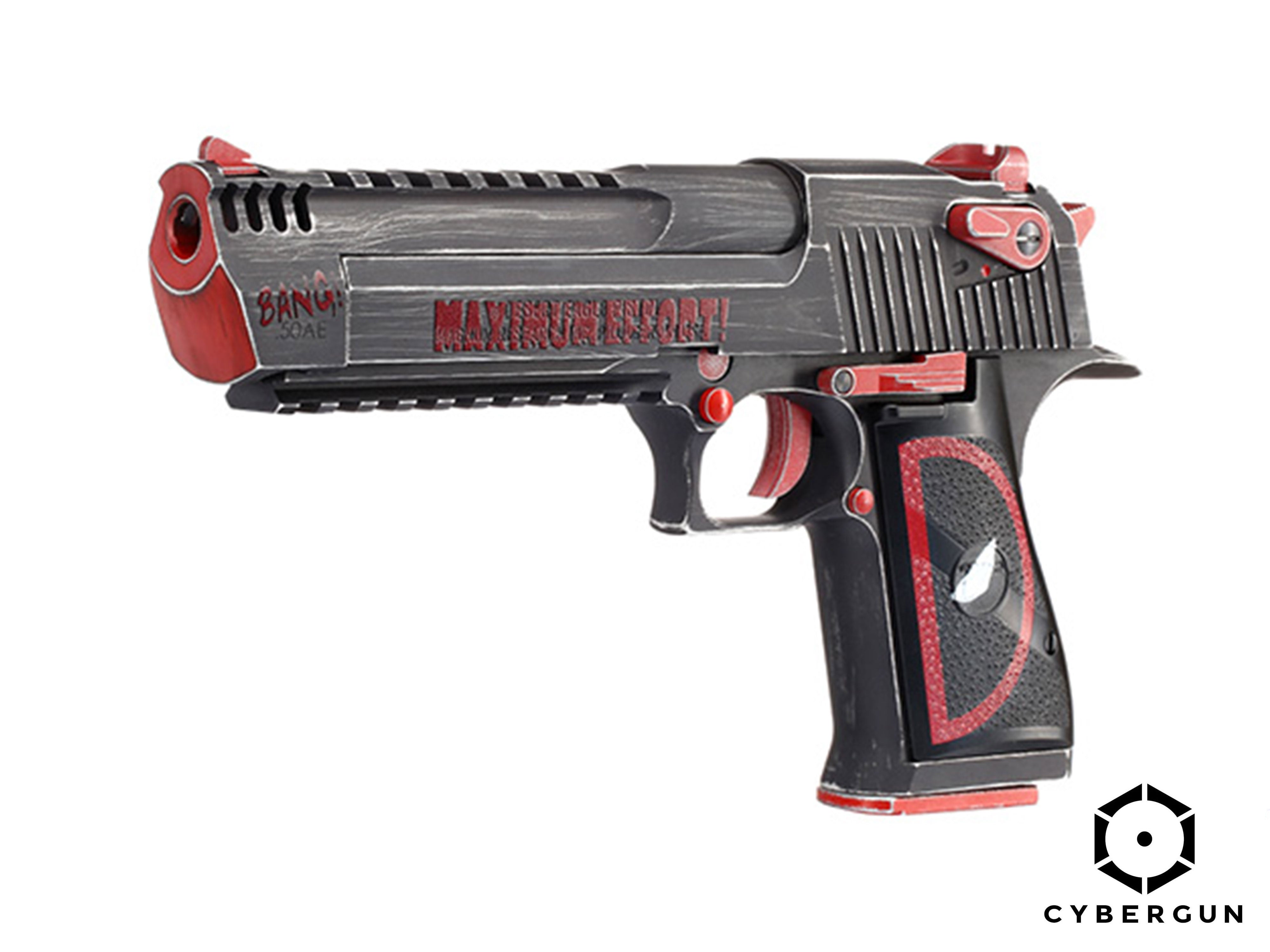 CYBERGUN | AW Deadpool Style Desert Eagle .50AE L6 Gas Blowback Airsof ...