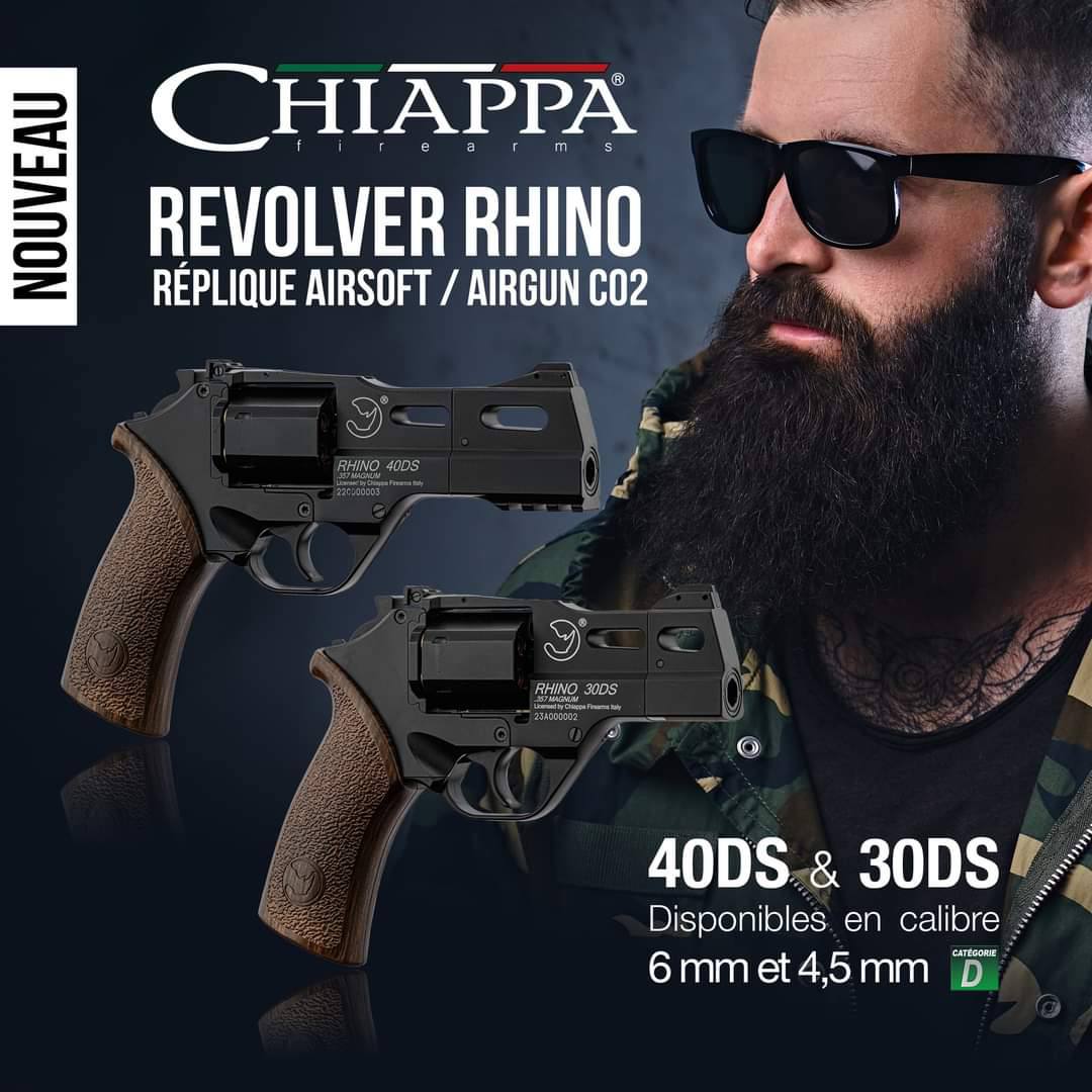 BO CHIAPPA RHINO 40DS CO2 Airsoft Revolver. – TAC-CAT