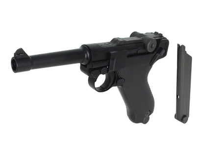 WE Luger P08 4INCH Gas Blowback Airsoft Pistol.