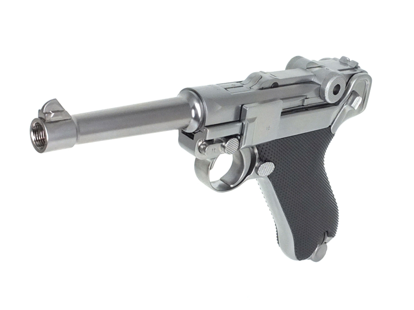 WE Luger P08 4INCH Gas Blowback Airsoft Pistol.