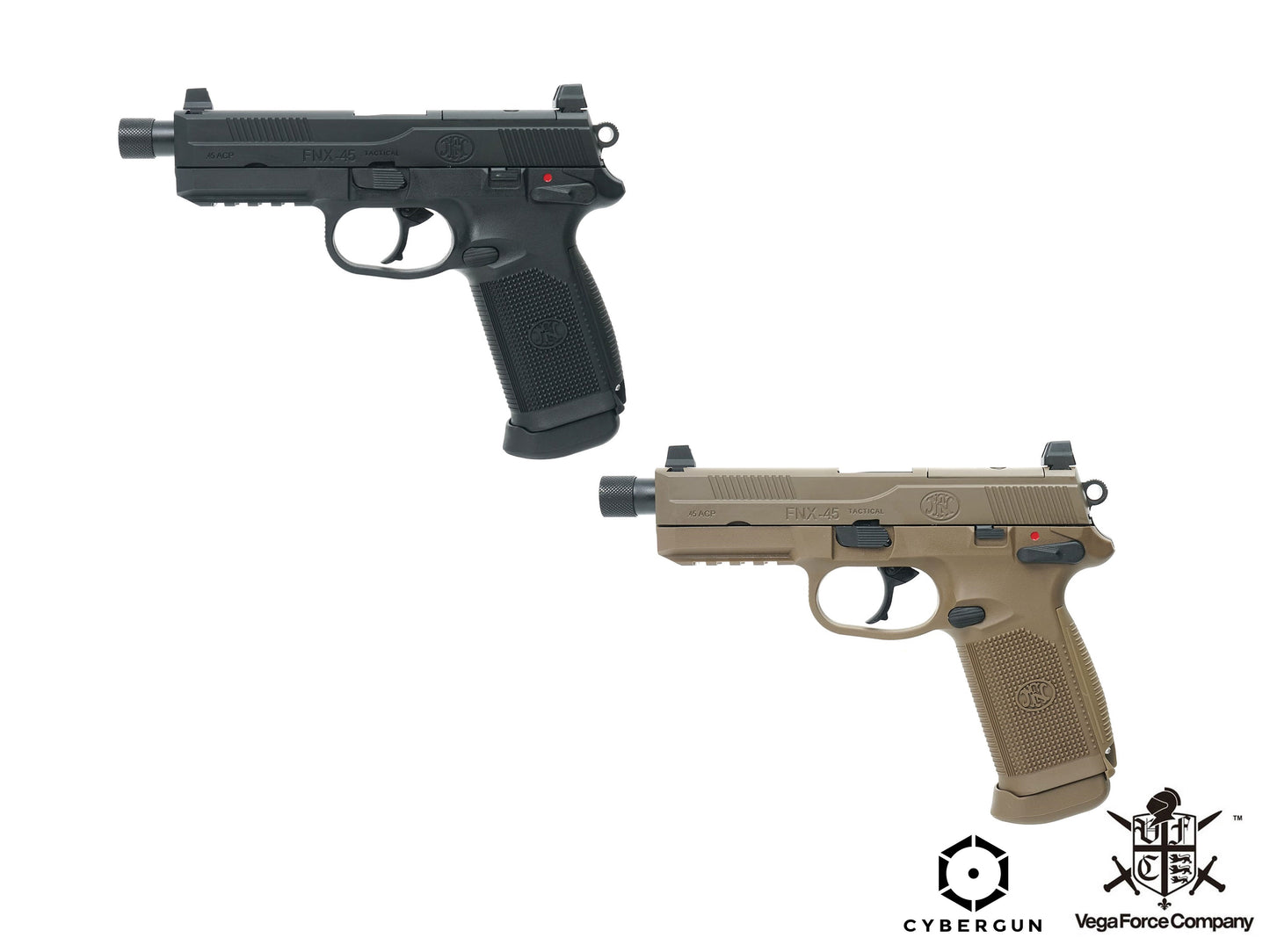 CYBERGUN | FN Herstal Licensed VFC FNX-45 Gas Blowback Airsoft Pistol.