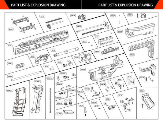 GHK G5 Series Airsoft Rifle Replacement Part.
