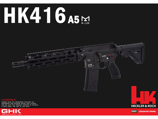 [ PRE ORDER ] [ 2025 AUG ] UMAREX H&K | GHK HK416A5 V3 Gas Blowback Airsoft Rifle.