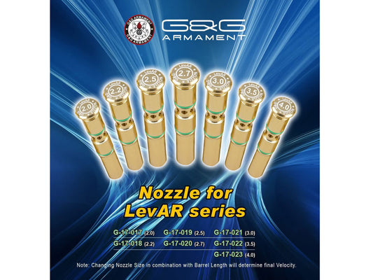 G&G LevAR 7 / 9 / 13.5 / 15 Airsoft Rifle Enhanced Nozzle.