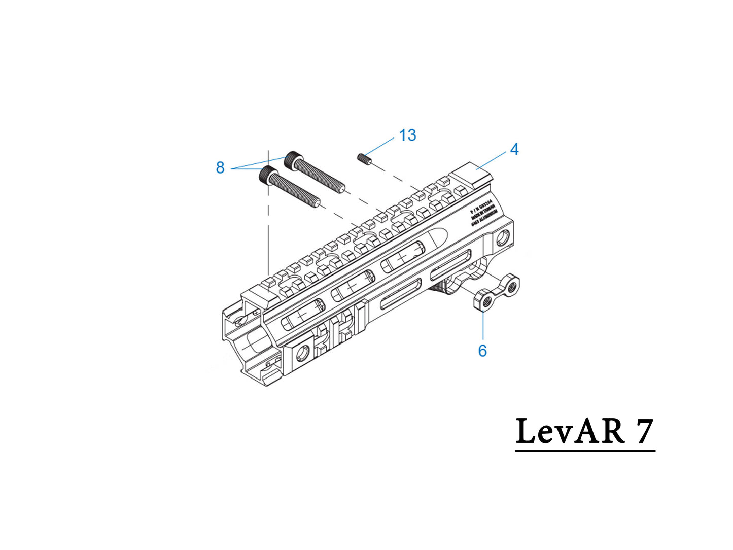 G&G LevAR Series Airsoft Gas Rifle Replacement Part.
