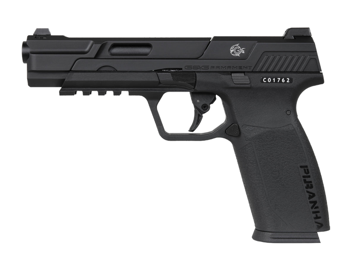 G&G Piranha MK I 가스 블로우백 에어소프트 권총.