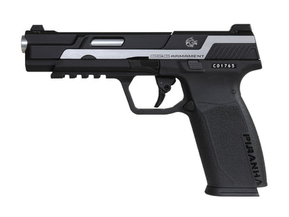 G&G Piranha MK I 가스 블로우백 에어소프트 권총.