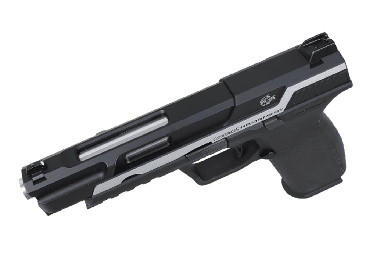 G&G Piranha MK I 가스 블로우백 에어소프트 권총.