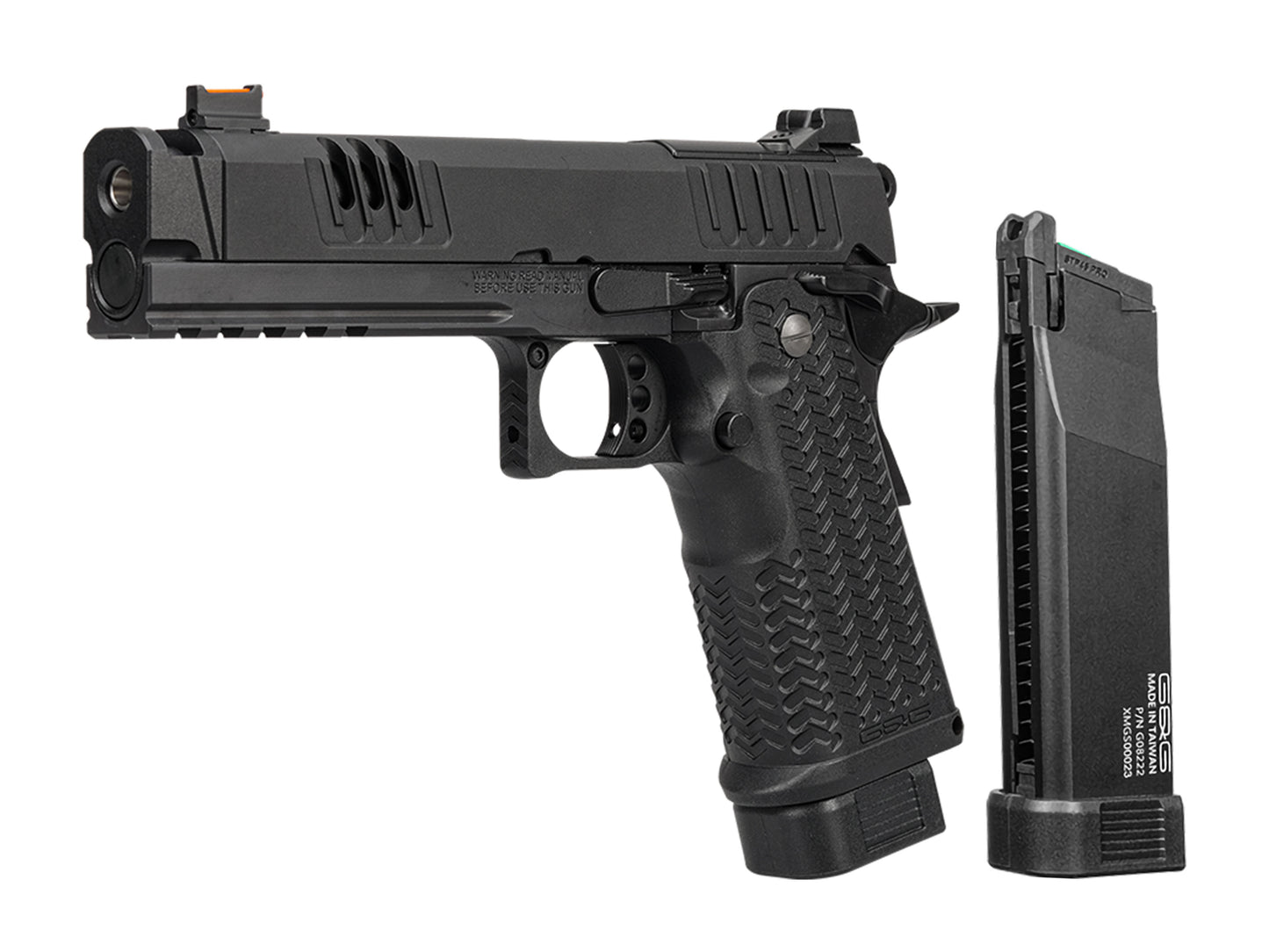 G&G STP45 PRO 8.7INCH Gas Blowback Airsoft Pistol.