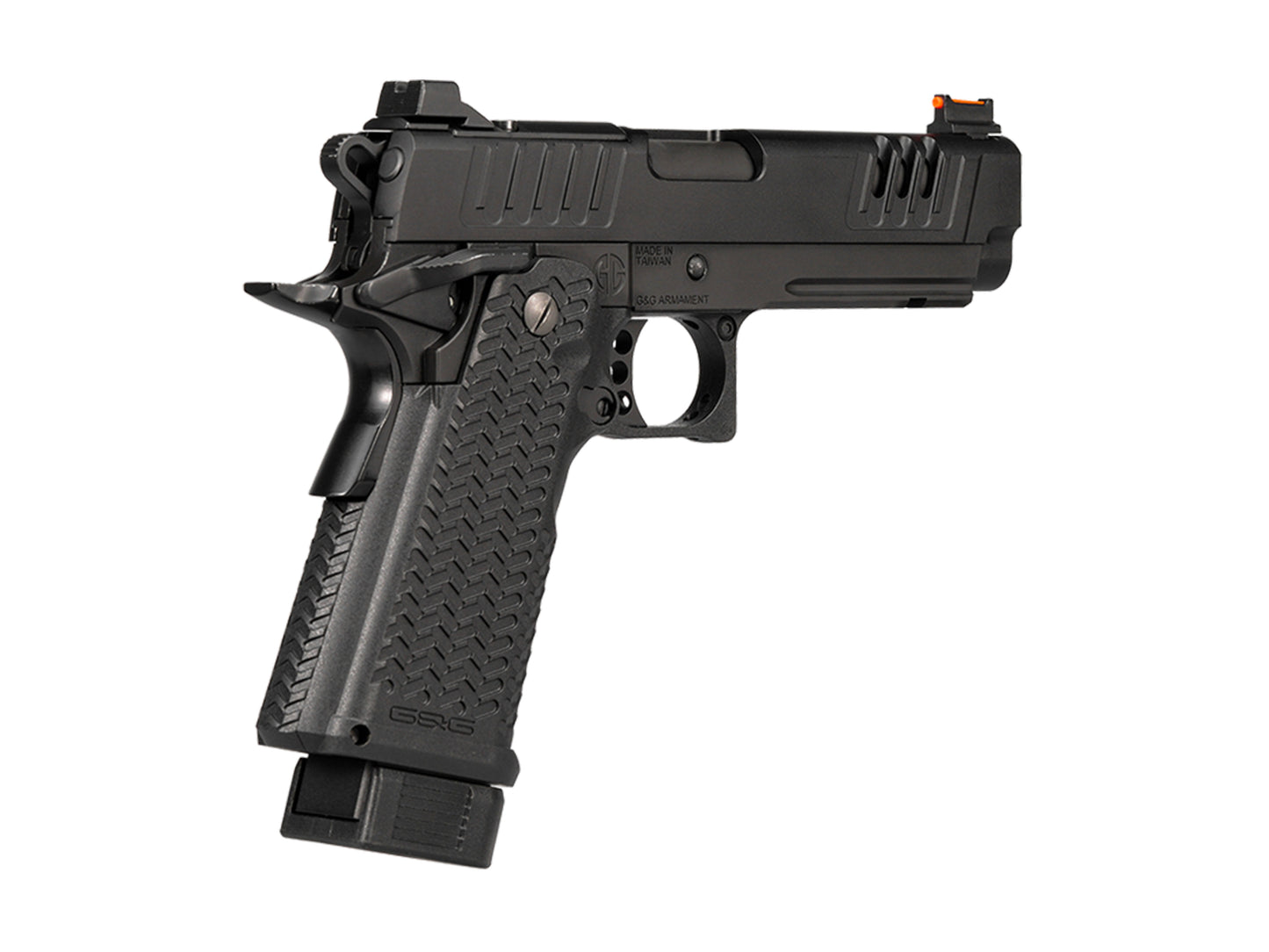 G&G STP45 PRO 8INCH Gas Blowback Airsoft Pistol.