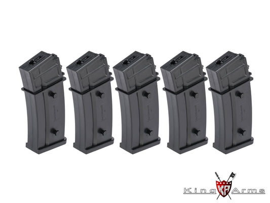 KING ARMS G36 AEG 95rds Spring Loaded Magazine. (Box of 5)
