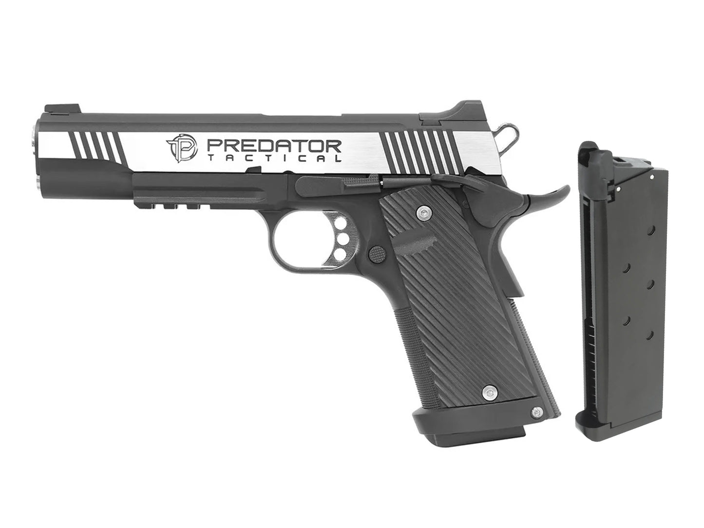 KING ARMS Predator Tactical Shrike 1911 Rail ガスブローバック ハンドガン.