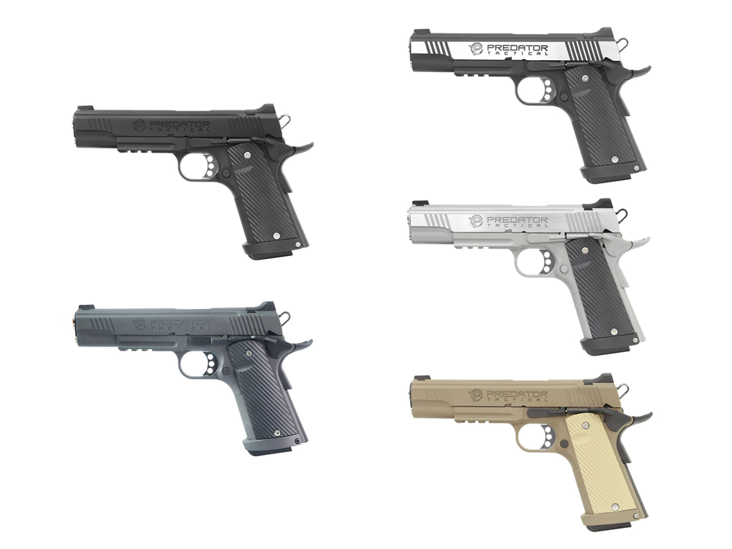 KING ARMS Predator Tactical Shrike 1911 Rail ガスブローバック ハンドガン.