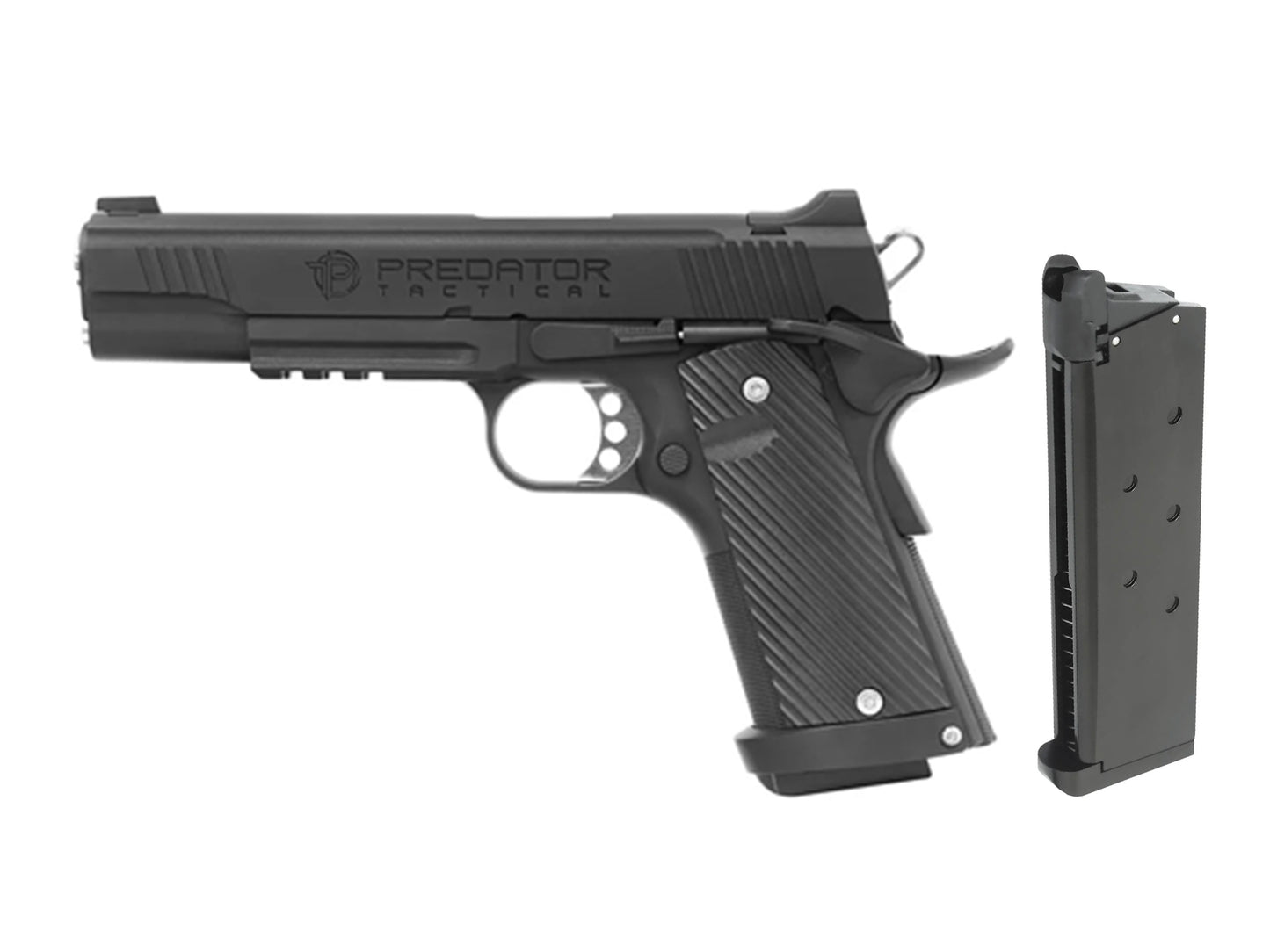 KING ARMS Predator Tactical Shrike 1911 Rail ガスブローバック ハンドガン.
