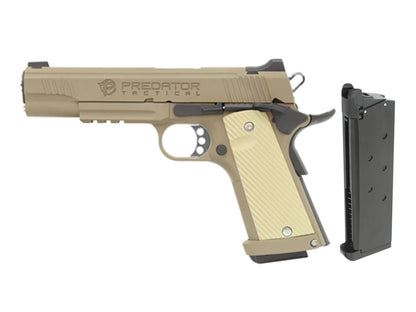 KING ARMS Predator Tactical Shrike 1911 Rail ガスブローバック ハンドガン.