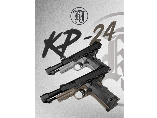 [ PRE ORDER ]  [2026 JULY] KJ WORKS KP-24 Gas Blowback Airsoft Pistol.