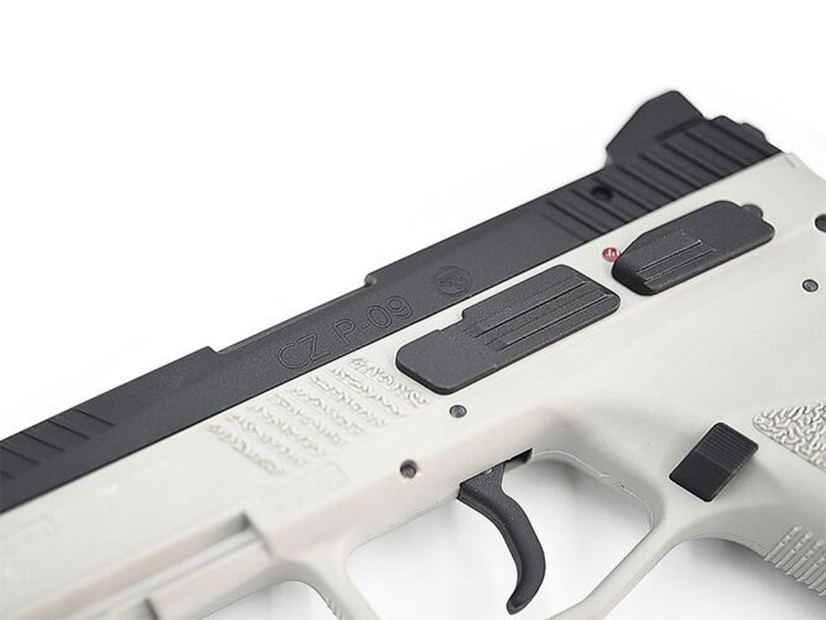 KJ WORKS CZ P-09 Duty Gas Blowback Airsoft Pistol. (Threaded Barrel Version)