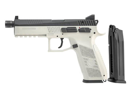 KJ WORKS CZ P-09 Duty Gas Blowback Airsoft Pistol. (Threaded Barrel Version)