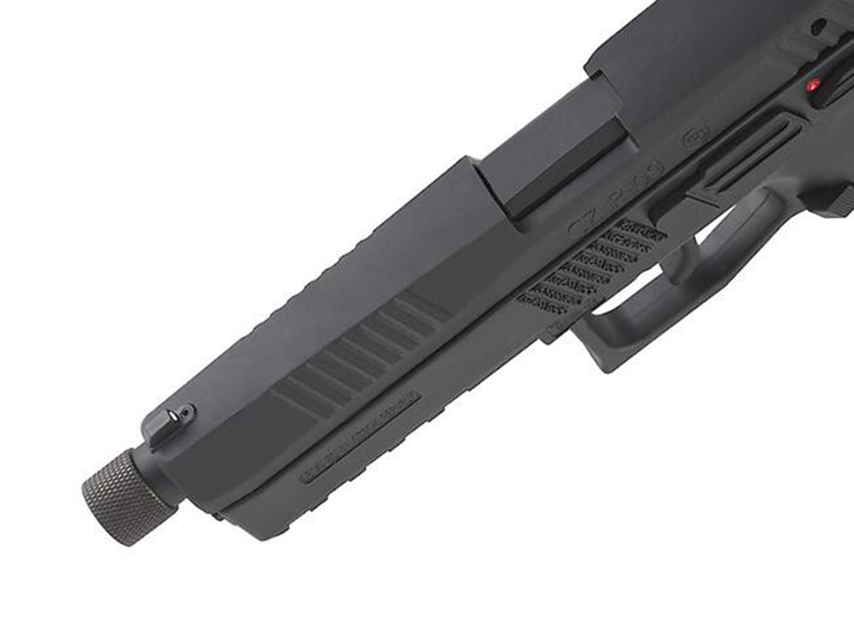 KJ WORKS CZ P-09 Duty Gas Blowback Airsoft Pistol. (Threaded Barrel Version)