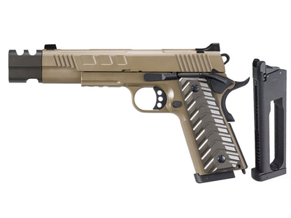 KJ WORKS KP-16 CO2 Gas Blowback Airsoft Pistol.