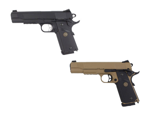 KJ WORKS MEU KP-07 Rail M1911A1 블로우백 CO2 가스건.