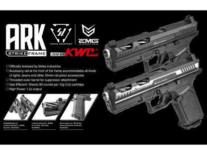 EMG Strike Industries Licensed ARK ( STRIKE Frame ) CO2 ガスブローバック ハンドガン.