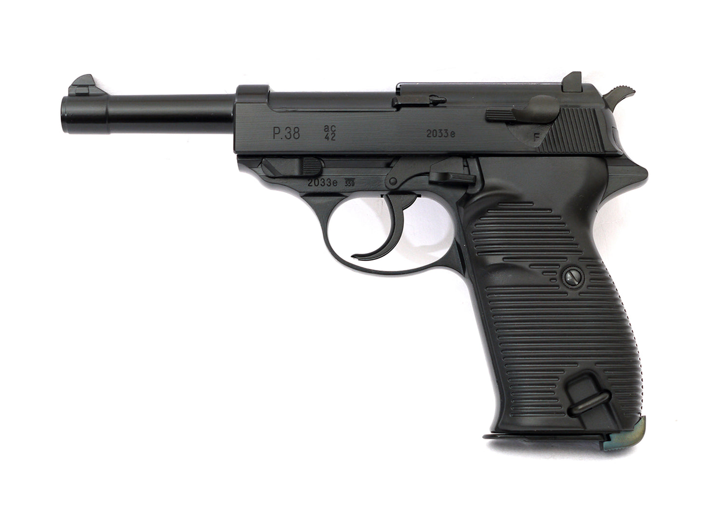 WE WALTHER P38L Gas Blowback Airsoft Pistol. ( w/Marking AC42)