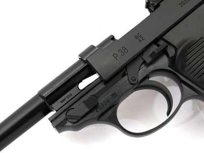 WE WALTHER P38L Gas Blowback Airsoft Pistol. ( w/Marking AC42)