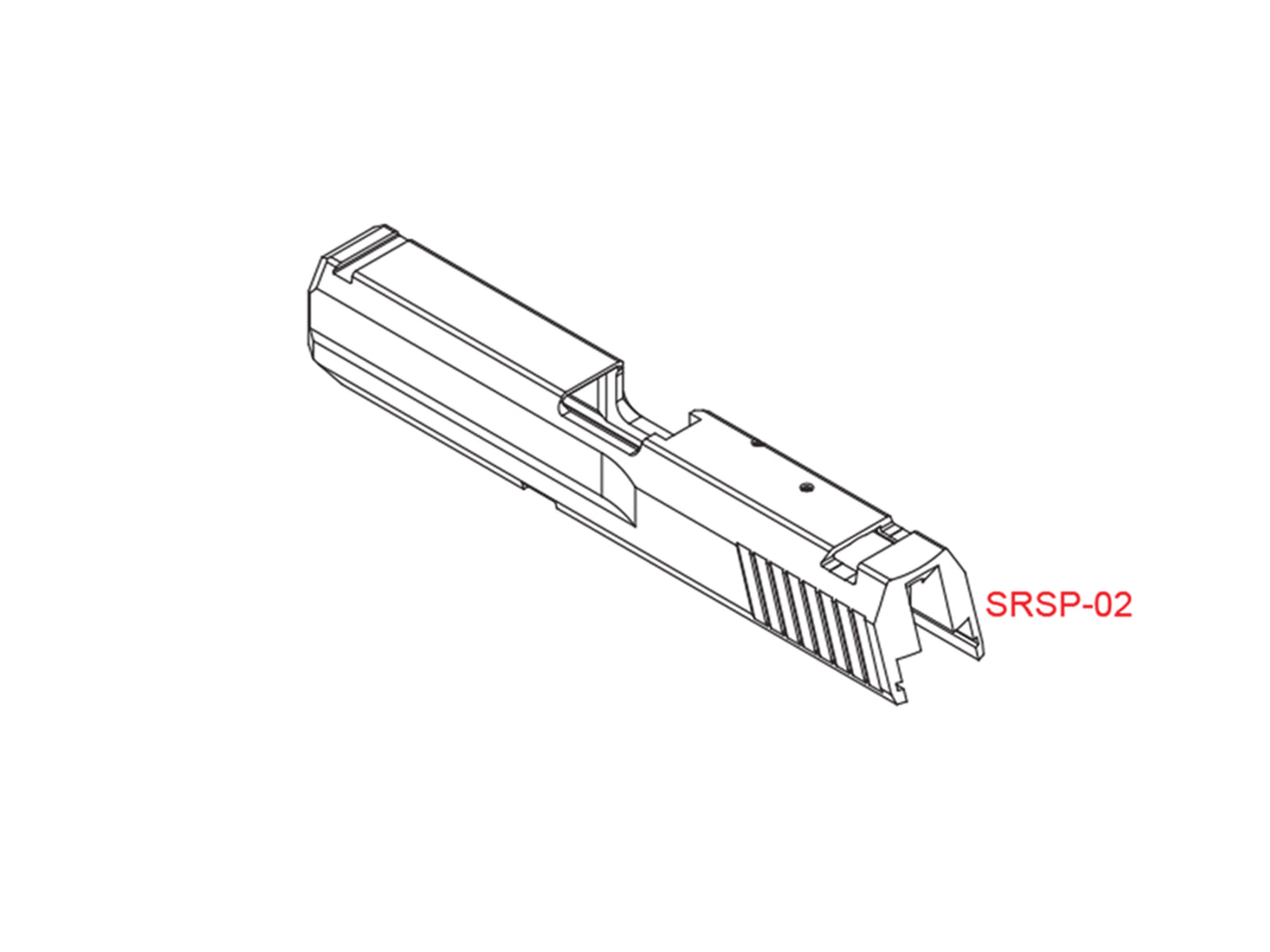 SRC SR-SP Series Airsoft Pistol Replacement Part.