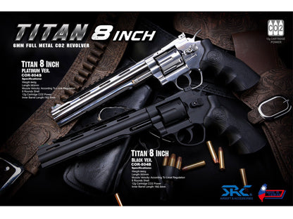 SRC TITAN 8INCH Co2 powered Airsoft Revolver.