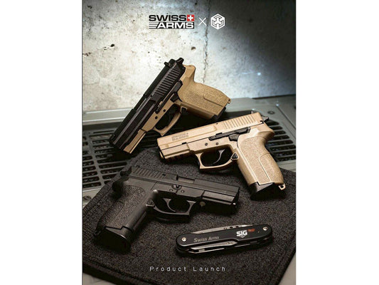 Cybergun ｘ Swiss Arms | AW MILE SP2022 Gas Blowback Airsoft Pistol.