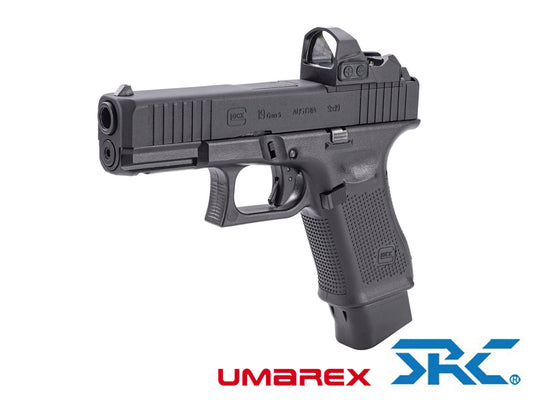 UMAREX | SRC GLOCK 19 Gen5 MOS CNC Steel CO2 Gas Blowback Airsoft Pistol.