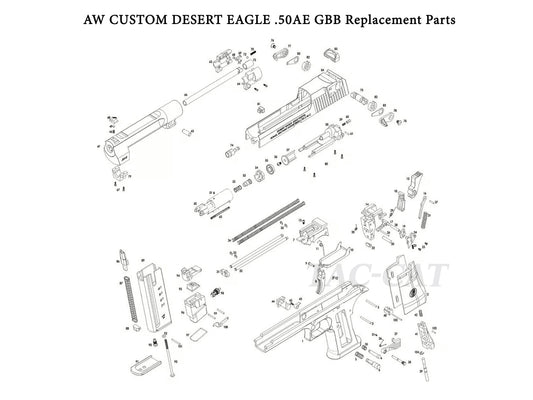 CYBERGUN | AW Desert Eagle .50AE / .50AE L6 Series Airsoft Pistol Replacement Part.