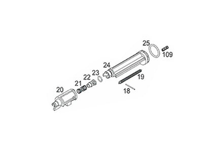 【純正部品】CYBERGUN | WE Auto-Ordnance Licensedトンプソン M1A1 サブマシンガン パーツ.