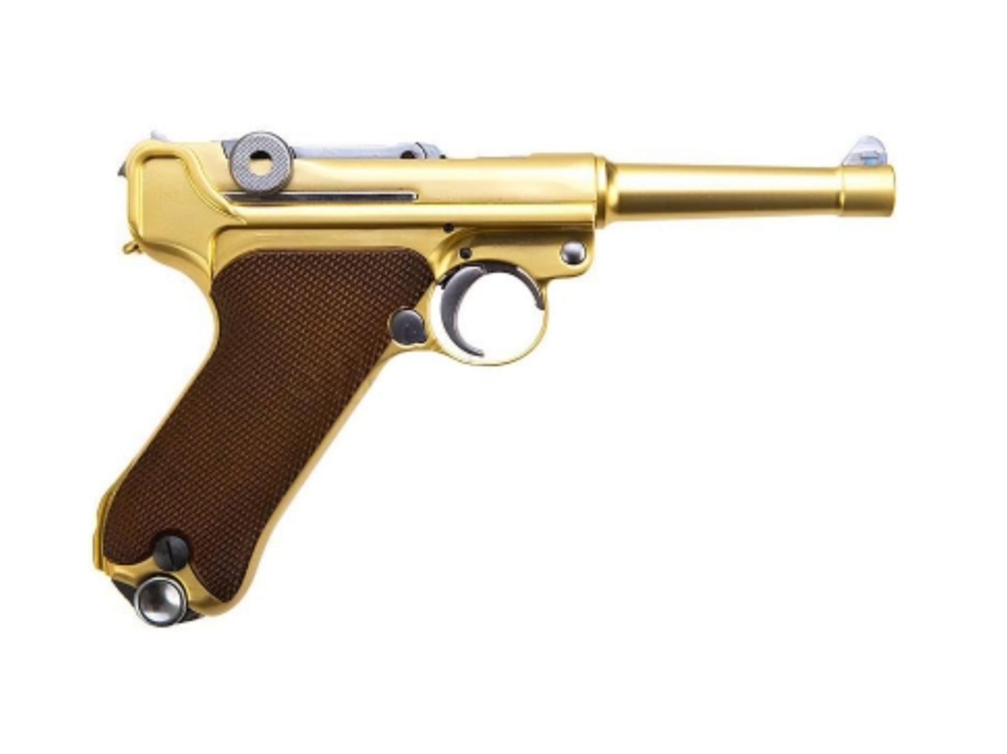 WE Luger P08 4INCH Gas Blowback Airsoft Pistol.