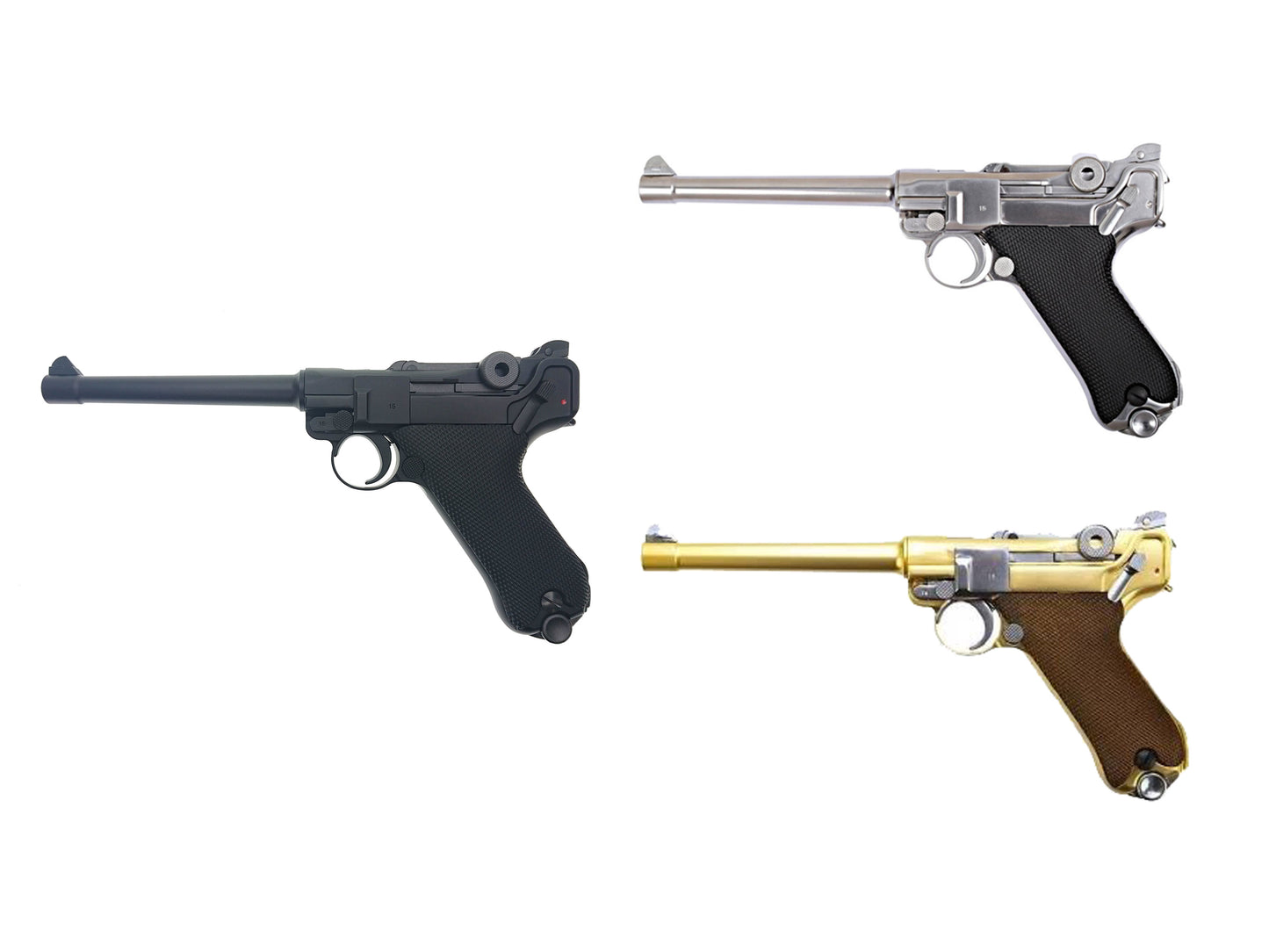 WE LUGER P08 魯格 6吋 氣動退鏜 瓦斯手槍.