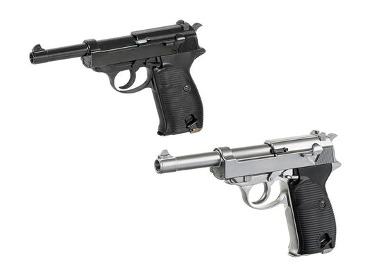 WE WALTHER P38 ( P38-L ) Gas Blowback Airsoft Pistol.