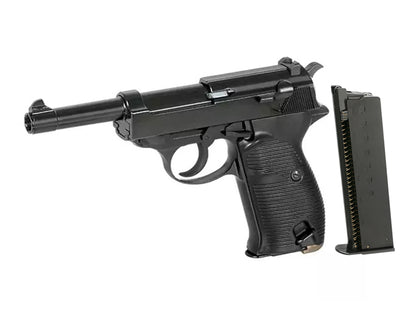 WE WALTHER P38 ( P38-L ) Gas Blowback Airsoft Pistol.