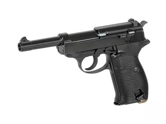 WE WALTHER P38 ( P38-L ) Gas Blowback Airsoft Pistol.