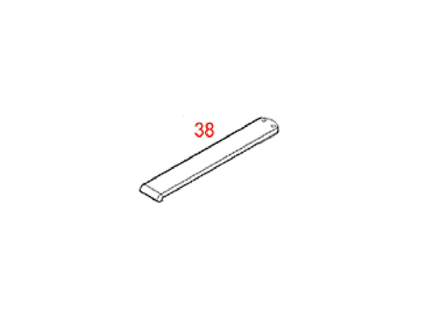 WE WALTHER P38 Series Airsoft Pistol Replacement Part.