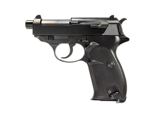 WE WALTHER P38K Gas Blowback Airsoft Pistol.
