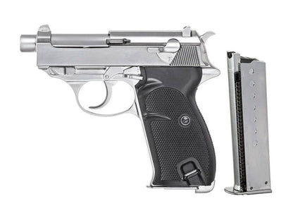 WE WALTHER P38K Gas Blowback Airsoft Pistol.