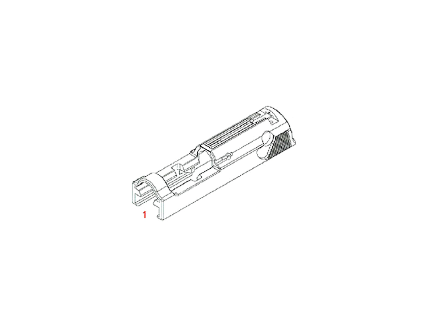WE WALTHER P38 Series Airsoft Pistol Replacement Part.