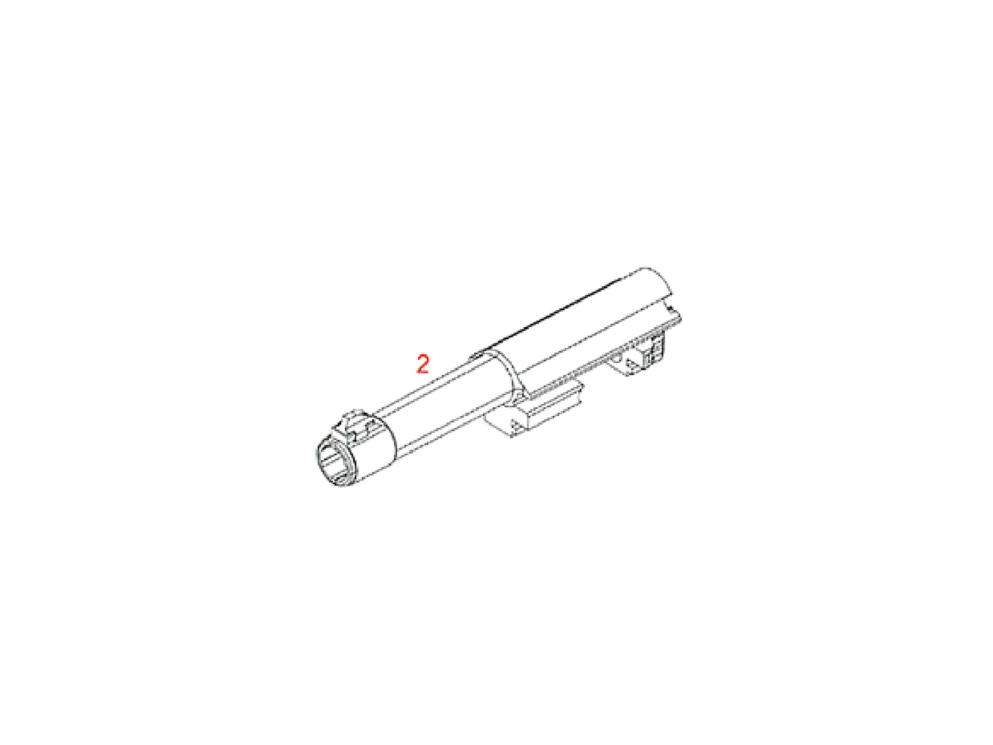 WE WALTHER P38 Series Airsoft Pistol Replacement Part.