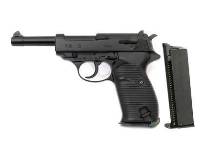 WE WALTHER P38L Gas Blowback Airsoft Pistol. ( w/Marking AC42)