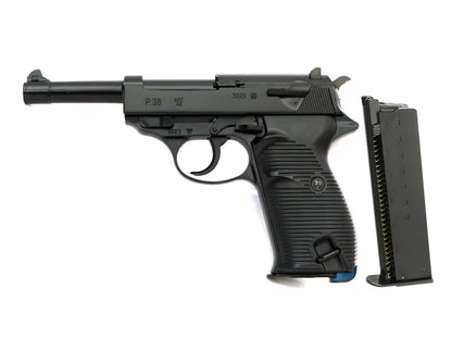WE WALTHER P38L Gas Blowback Airsoft Pistol. ( w/Marking BYF43)