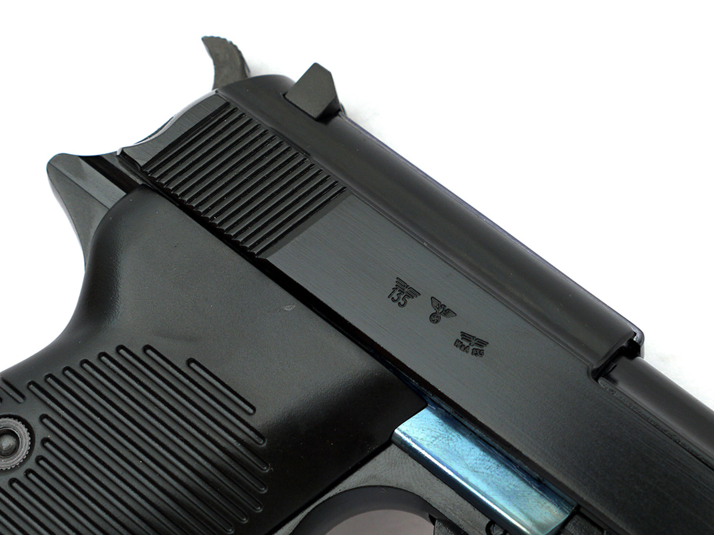 WE WALTHER P38L Gas Blowback Airsoft Pistol. ( w/Marking BYF43)