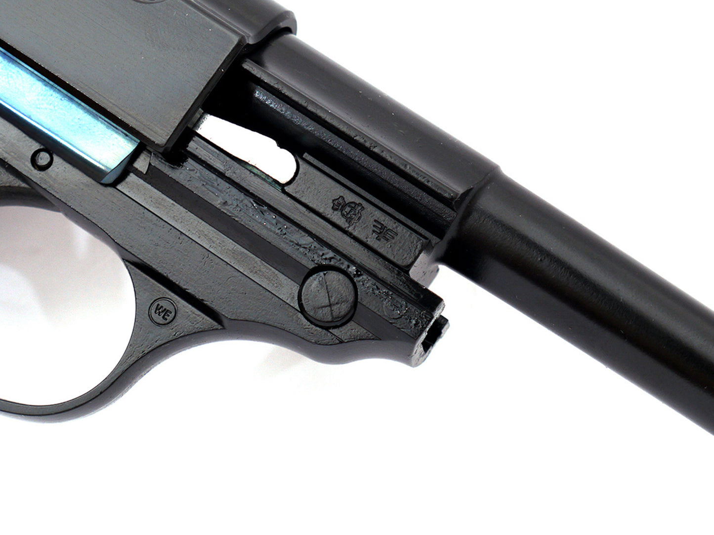 WE WALTHER P38L Gas Blowback Airsoft Pistol. ( w/Marking BYF43)