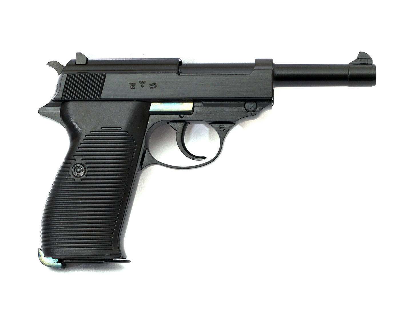 WE WALTHER P38L Gas Blowback Airsoft Pistol. ( w/Marking BYF43)