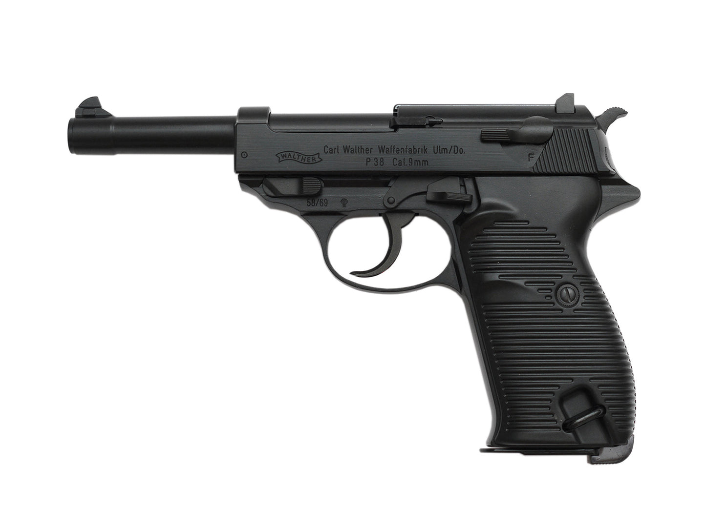 【CIVILIAN 刻印】WE ワルサー WALTHER P38L ガスブローバック ハンドガン.